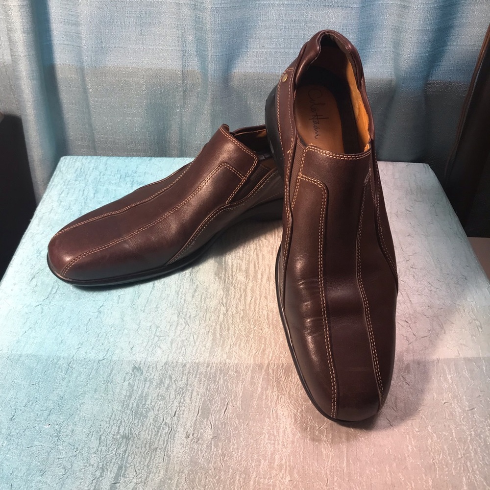 Mens Cole Haan Nike Air Brown Leather Dress Shoes Sz 11 1/2 M